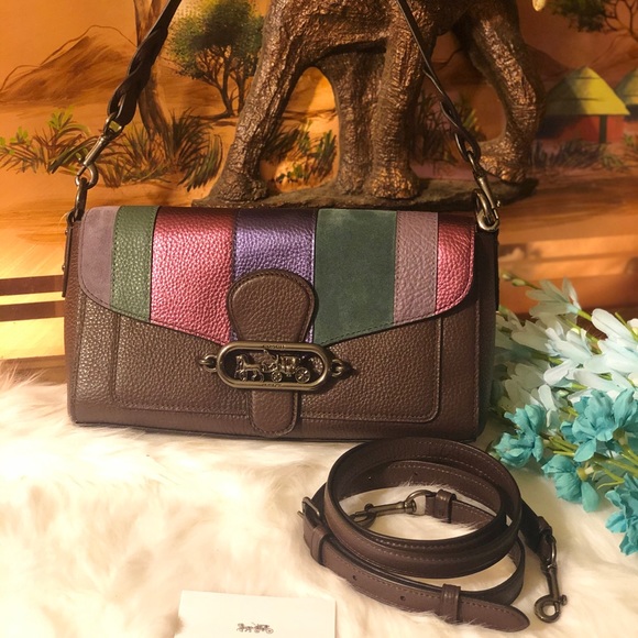 COACH Jade Shoulder Bag with Piecing - Picture 2 of 8